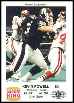 1985 Ottawa Rough Riders Police Kevin Powell